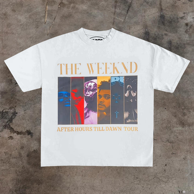 THE WEEKND crew neck printed T-shirt