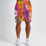 Personalized tiger print shorts