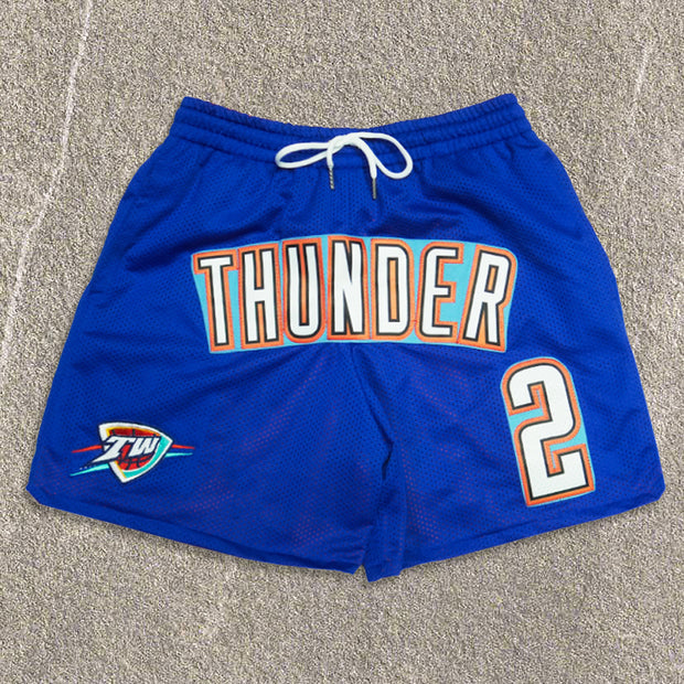 Double-sided Thunder Street Basketball Mesh Shorts