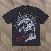 casual skull print T-shirt