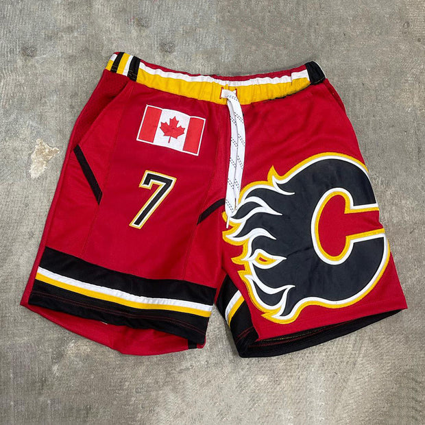 Canada Patchwork Mesh Shorts