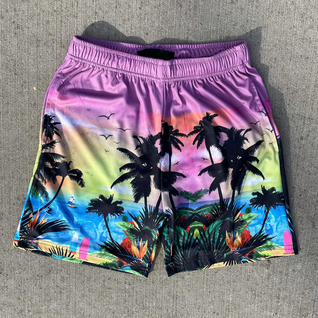 Hawaiian Vacation Coconut Shorts