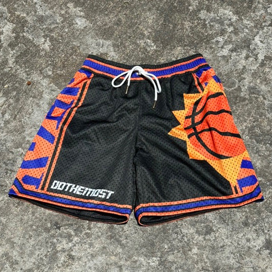 Do The Most Basketball Print Mesh Pocket Shorts