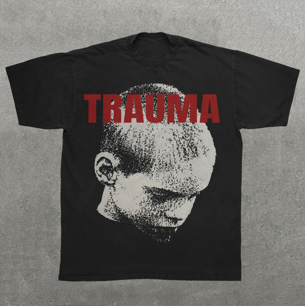 Trauma Print Short Sleeve T-Shirt