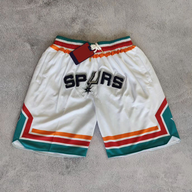 Spurs contrast split shorts