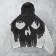 Personalized trendy printed retro hoodie