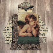 Retro Angel Graphic Tapestry Hoodie