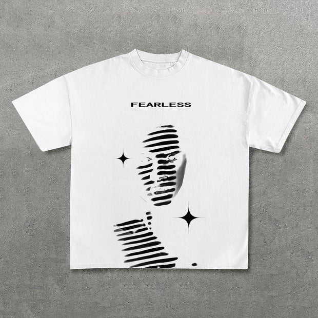 Fearless Star Print Short Sleeve T-Shirt