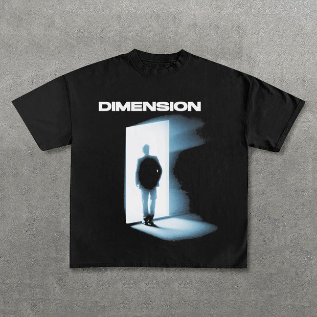Dimension Print Short Sleeve T-Shirt