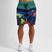 Men's personality printed sports shorts