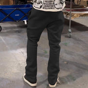 Casual Stussy Print Pocket Flared Trousers