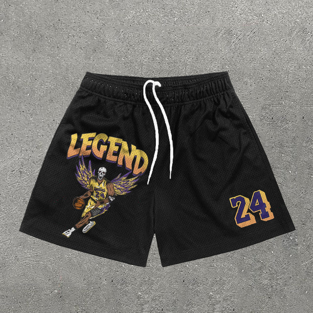 Legend No. 24 Player Print Mesh Shorts