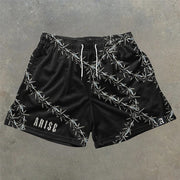 Casual thorn stretch shorts