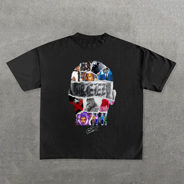 Chris Brown Breezy Print Short Sleeve T-Shirt
