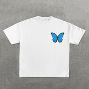 Butterfly Effect Print Short Sleeve T-Shirt