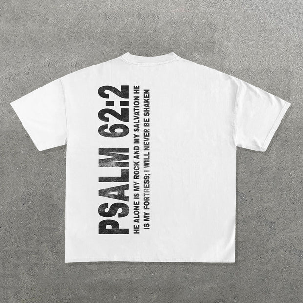 Psalm 62:2 Print Short Sleeve T-shirt