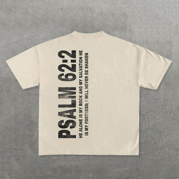 Psalm 62:2 Print Short Sleeve T-shirt