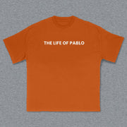 Kanye West The Life of Pablo Print Short Sleeve T-Shirt
