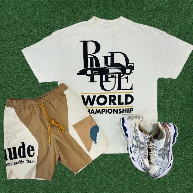 Rhude World Champion Print Two-Piece Set