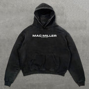 Mac Miller Circles Print Long Sleeve Hoodies