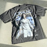 Football Legend Print Short Sleeve T-shirt