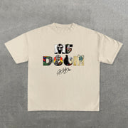 Casual MF Doom Print Short Sleeve T-Shirt