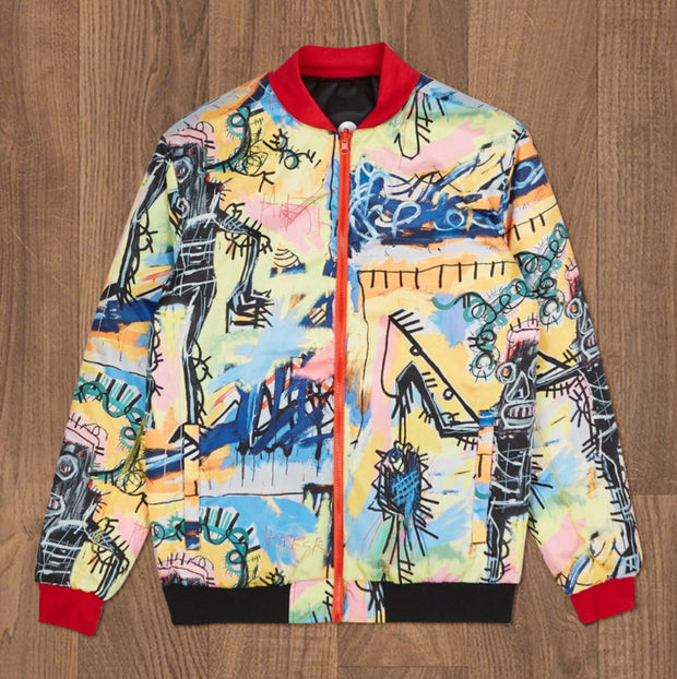 Casual personality jacket printed double-sided jacket
