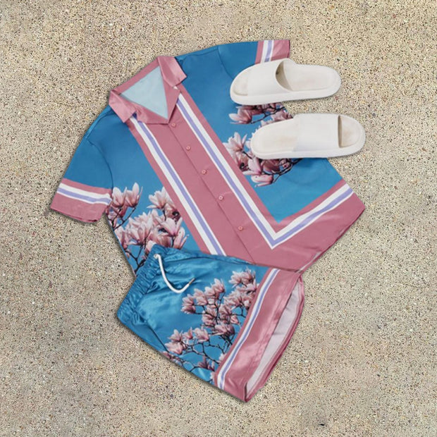 Floral Resort Short Sleeve Shirt Set