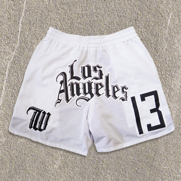Double Face Los Angeles Street Basketball Mesh Shorts