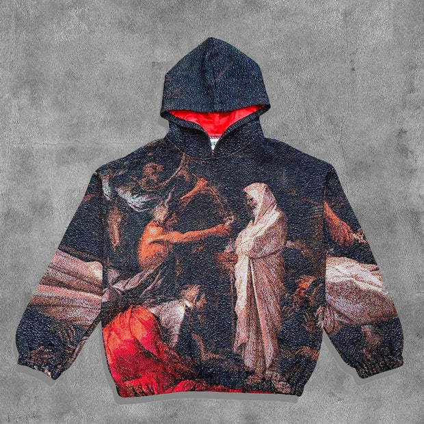Witch Of Endor Print Long Sleeve Tapestry Hoodies