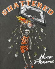 Dunk basketball print street T-shirt