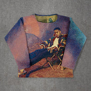 Hip Hop Ombre Tapestry Sweatshirt