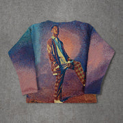 Hip Hop Ombre Tapestry Sweatshirt