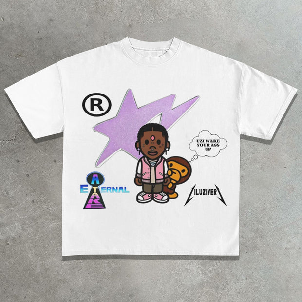 Rap star Lil Uzi Vert printed T-shirt