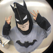 Personalized hip-hop Batman full-zip hoodie