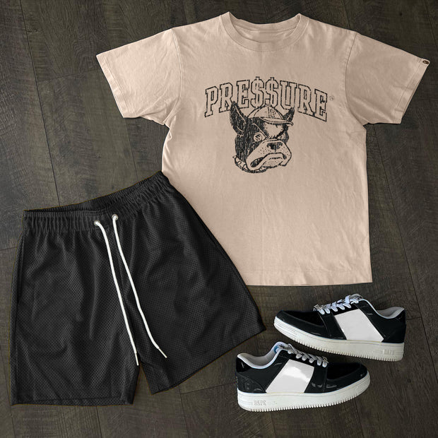 Personalized street style puppy graphic print T-shirt and shorts two-piece set
