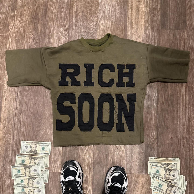 Rich Soon Patch Casual Streetwear T-shirt