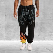 Retro Flame Fashion Casual Drawstring Pants