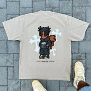 Dreadlock Boy Print Casual T-Shirt