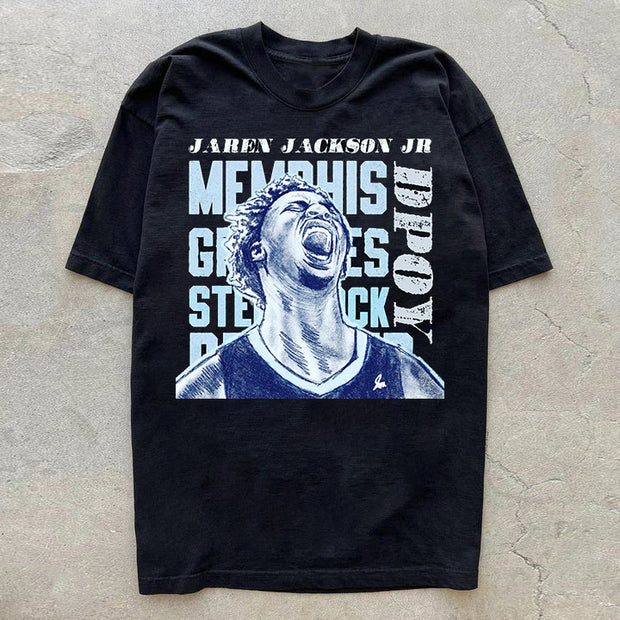New silent shout basketball casual street T-shirt
