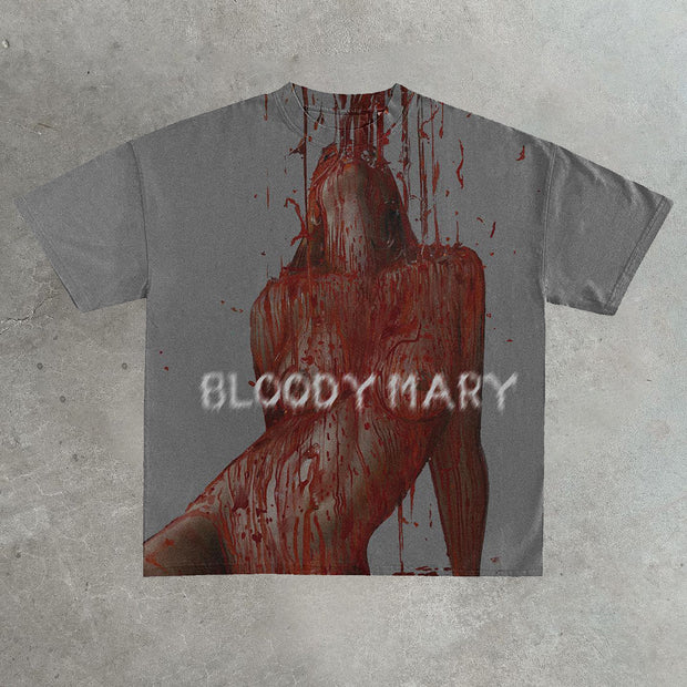 Bloody Mary Casual Street Cotton T-Shirt