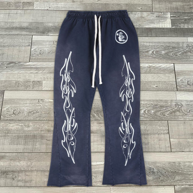 casual printed street trousers