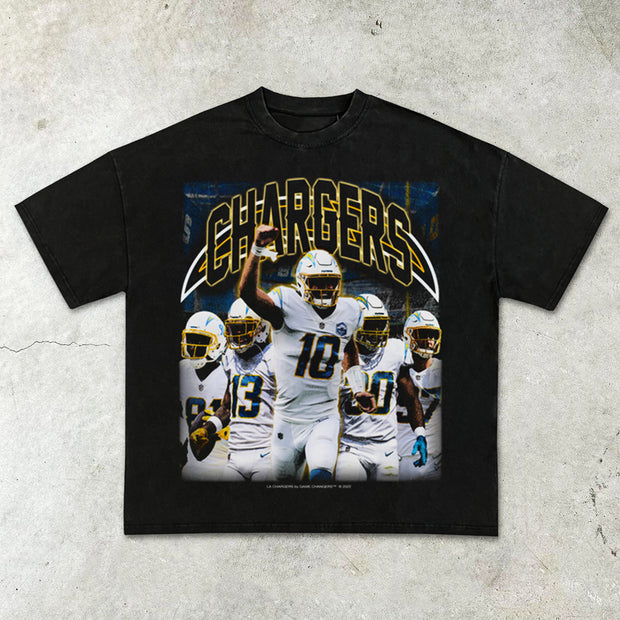 Los Angeles Chargers Casual Street Football T-Shirt