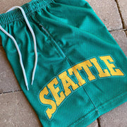 Casual Seattle Print Mesh Shorts