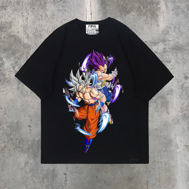 Fashionable Casual Dragon Ball Print T-Shirt