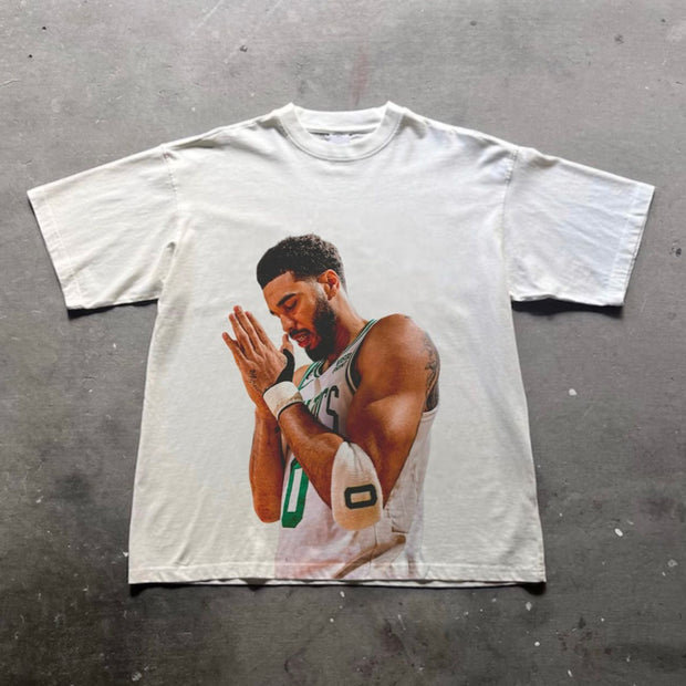 Basketball Player JT Print Short Sleeve T-Shirt