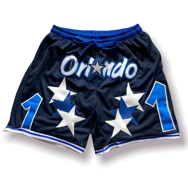 NO.1 Orlando Street Basketball Patch Mesh Shorts