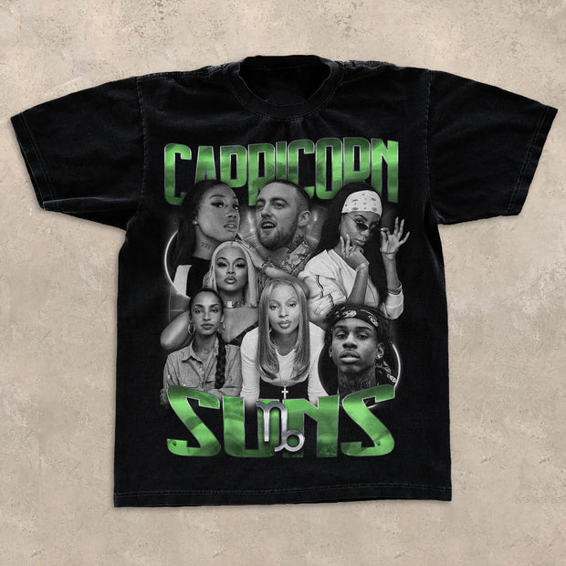 Hip-Hop Rap All-Star Printed T-Shirt