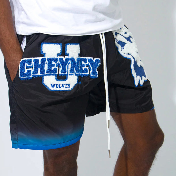 Gray Wolf Patch Casual Street Shorts
