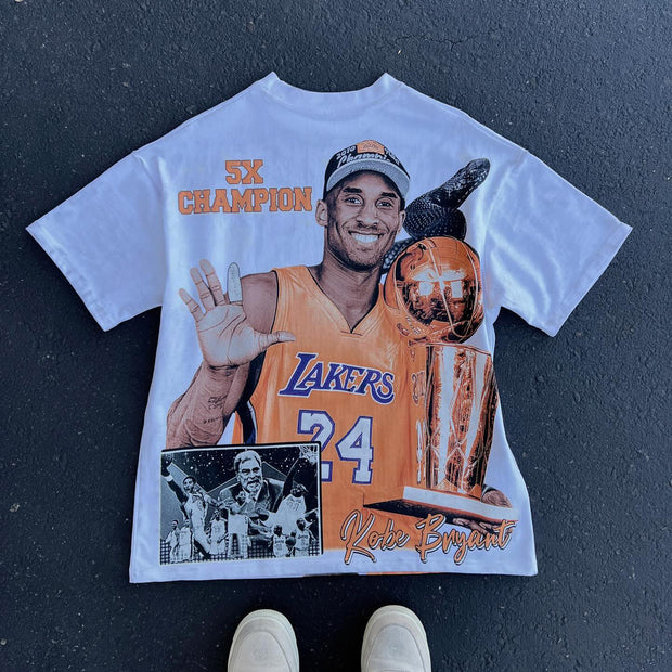 Kobe Bryant crew neck oversized T-shirt